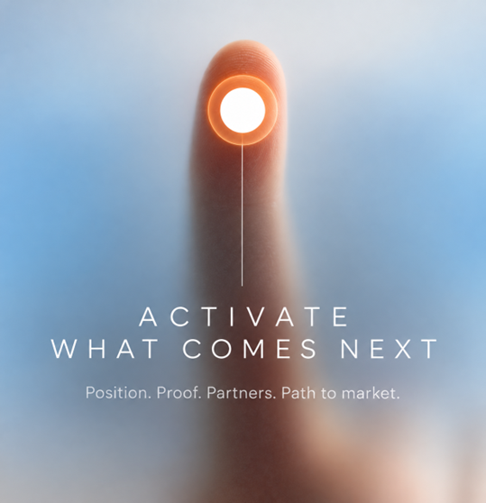 Futuristic beauty product launch campaign