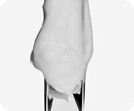 Sculptural white form